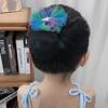 2PCS Spring Clip Ballet Hair Net Fashion Headdress Korean Bun Snood Girls Elastic Hair Net  Kids