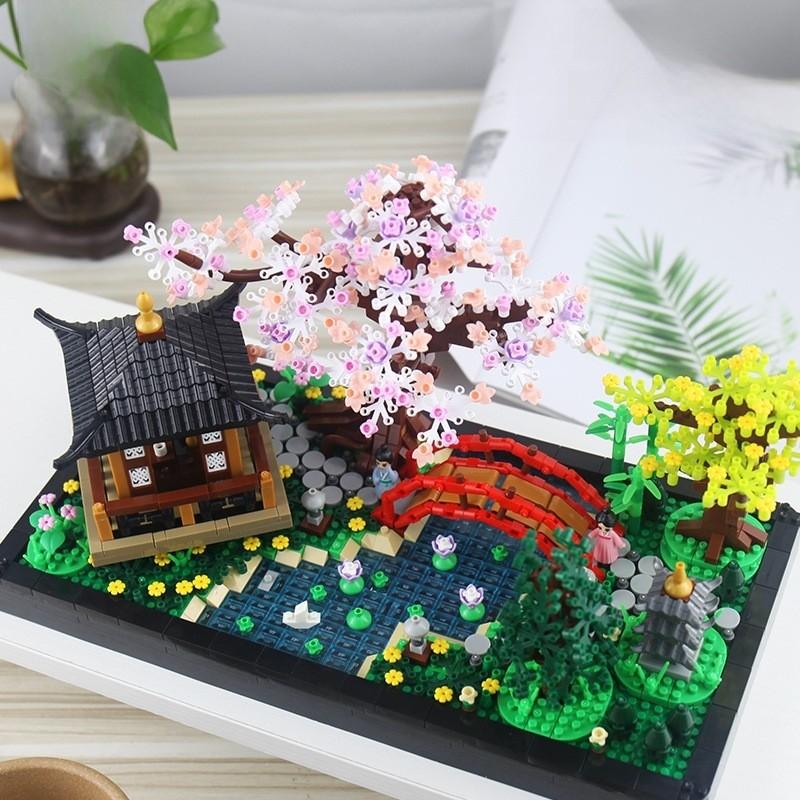Garden Zen Assembling Building Block Toys Ornaments For Daily Childrens Gift