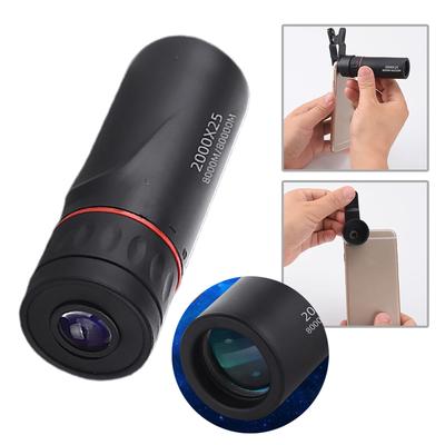 Télescope Monoculaire 2000x25 Haute Définition Léger avec Prisme BAK4 et Lentille FMC pour l'Extérieur