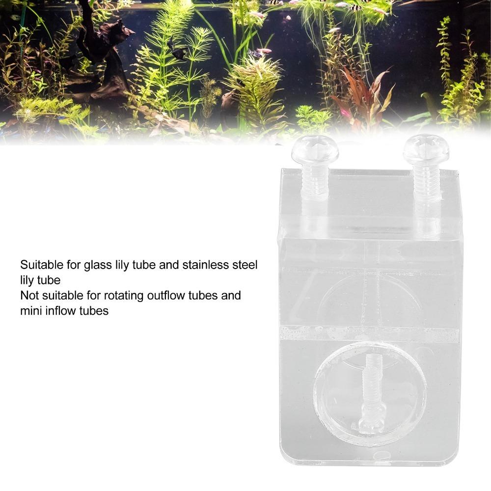 

Single Hole Acrylic Aquarium Pipe Clip Transparent Fish Tank Pipe Clip Fish Hose Fix Clip Aquarium