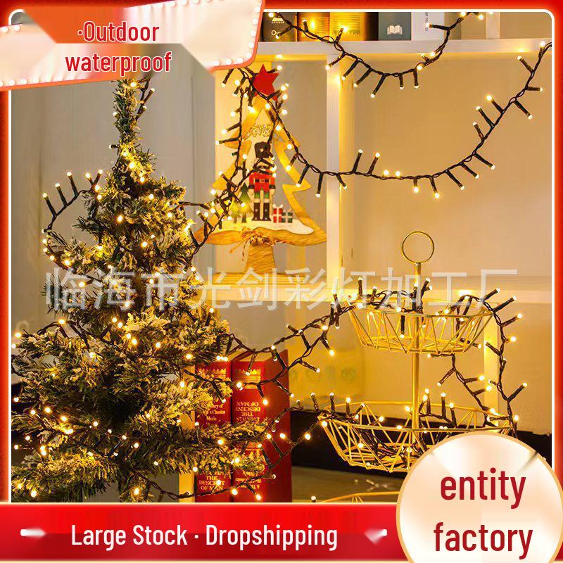 

Cross-Border LED String Lights: Festival & Wedding Starry Sky Tree Wrap Decor Warm White 12.8m 540 LEDs