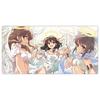 Kadokawa "Haruhi Suzumiya" Series Desk Mat, Haruhi & Mikuru & Nagato, Approx. H300 X W600mm, Black Rubber