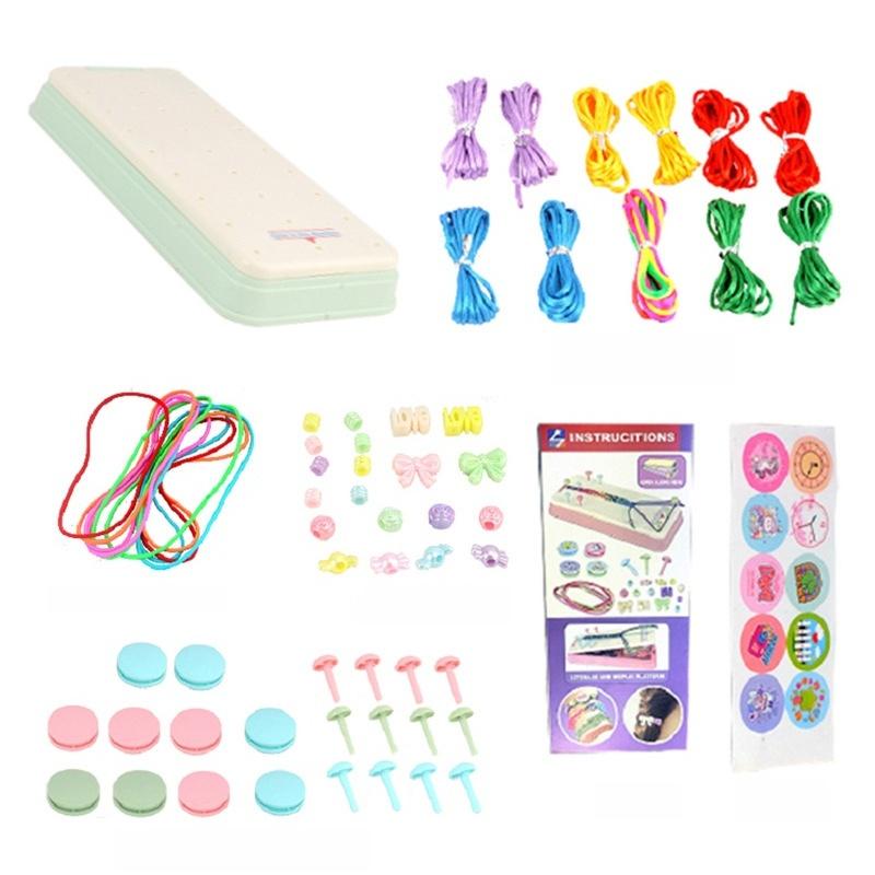 Hand Rope Knitter Toy Children's Handmade DIY Elastic Hand Rope Bracelet Making Set