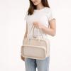 Einfarbige Hand-Kosmetiktasche Große Kapazität Kulturtasche Einfache Make-up-Tasche Damen