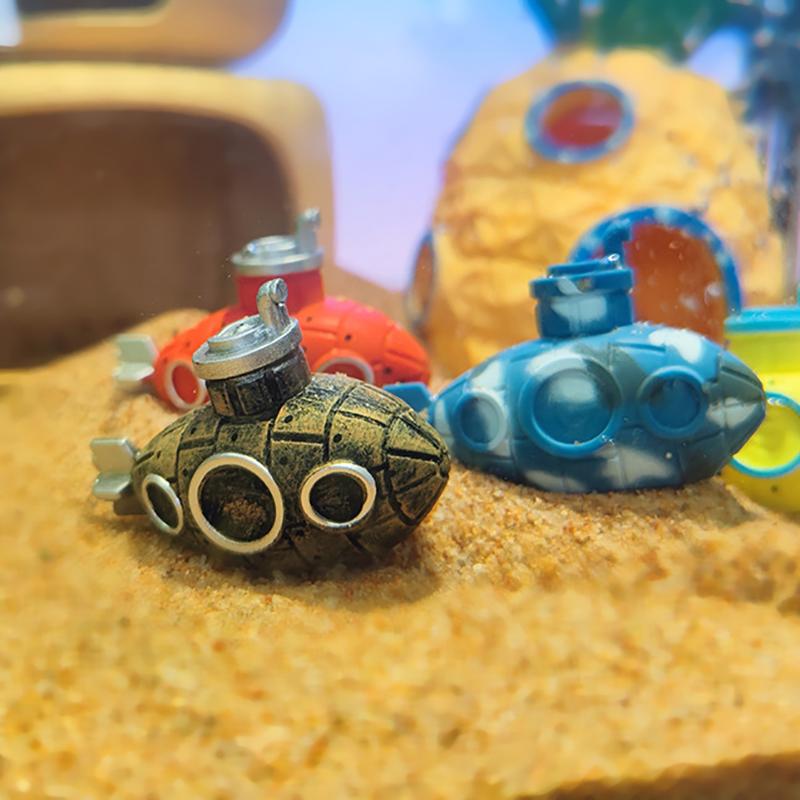 Creative Aquarium Fish Tank Mini Decoration Submarine Fish Tank Landscaping Submarine Aquarium Accessories Home Decorations