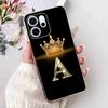 For Oppo Reno14 F 5G 6.57" Case Popular Design Letters A-Z Crown TPU Soft Silicone Cover For Oppo Reno 14F CPH2743 Phone Casing