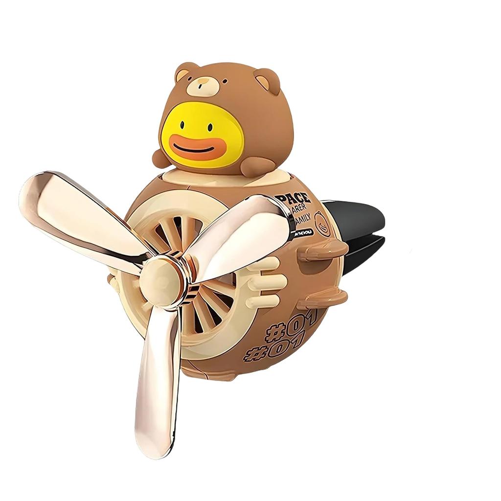Cute Bear Car Fresheners, Bear  Vent Clips, Cartoon Rotating Car Diffuser Decorations, Auto Conditioner Clips With