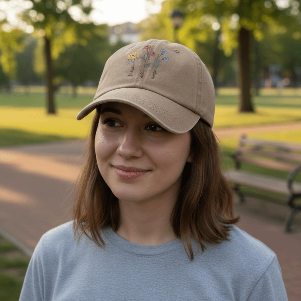 Vintage Printed Baseball Cap Casual Snapback Cap Retro Dad Sun Hat  Hiking