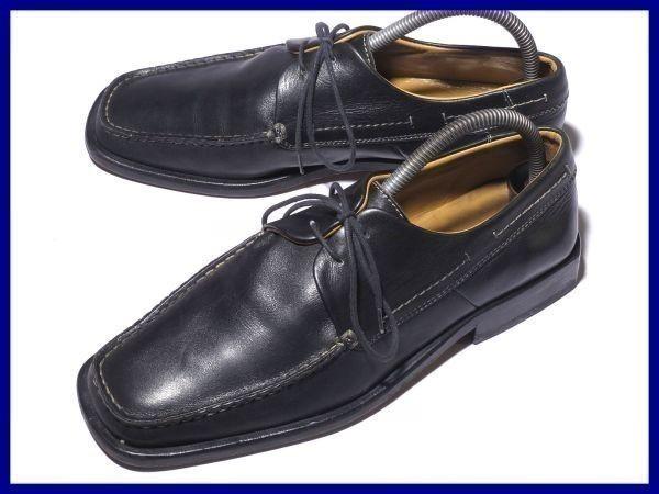 

Сделано в Италии/ANTONIO MAURIZI/Туфли U-tip из цельной кожи/40.5/25.5/Черный/