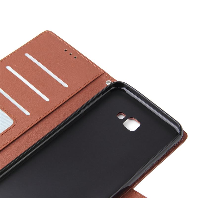 for Samsung Galaxy J4 Plus Leather Case on for Samsung J4 J6 Plus 2018 Cover Classic Style Flip Wallet Phone Cases Women Men