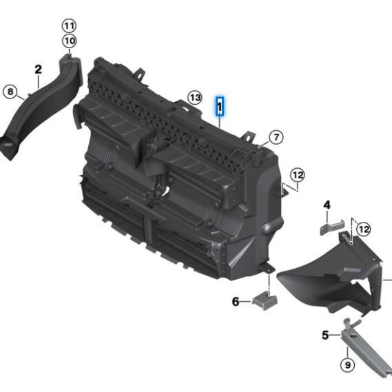 112229072758 Fits BMW 2 Series F45 Air Intake Duct.