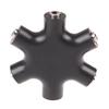 6*3.5Mm Way Multi Port Hub Aux Headphone Jack Splitter Audio Cable Converter