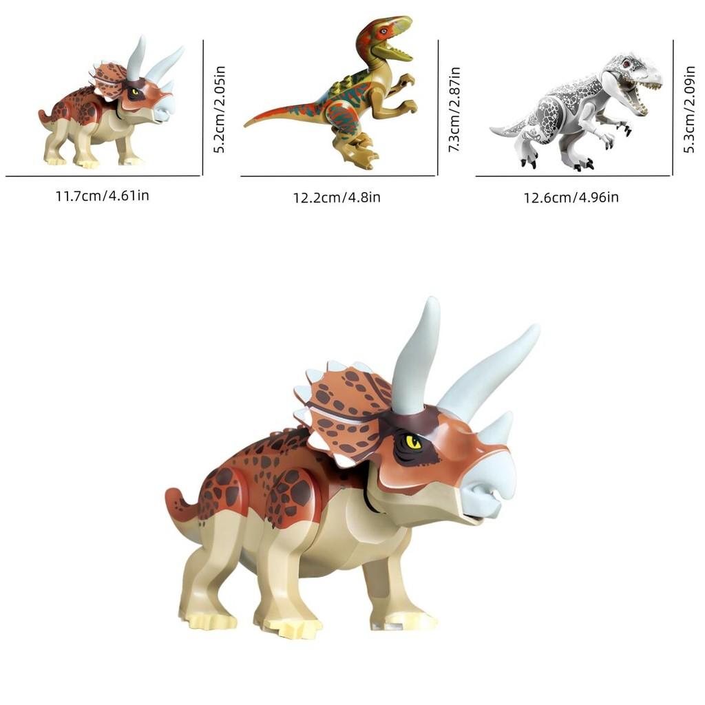 77001 Diy Dinosaur Assembly Tyrannosaurus Rex Small Building Blocks Toy Set For Boys