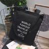 Fashion canvas backpack single shoulder oblique span female student schoolbag leisure arts college style portable environmental protection bag