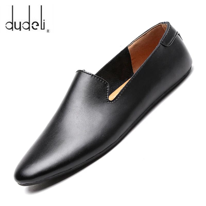 Neue Spaltleder Herren Freizeitschuhe Herren Flats Bequeme Slipper Loafers Herren Outdoor Walking Schuhe Fahrschuhe