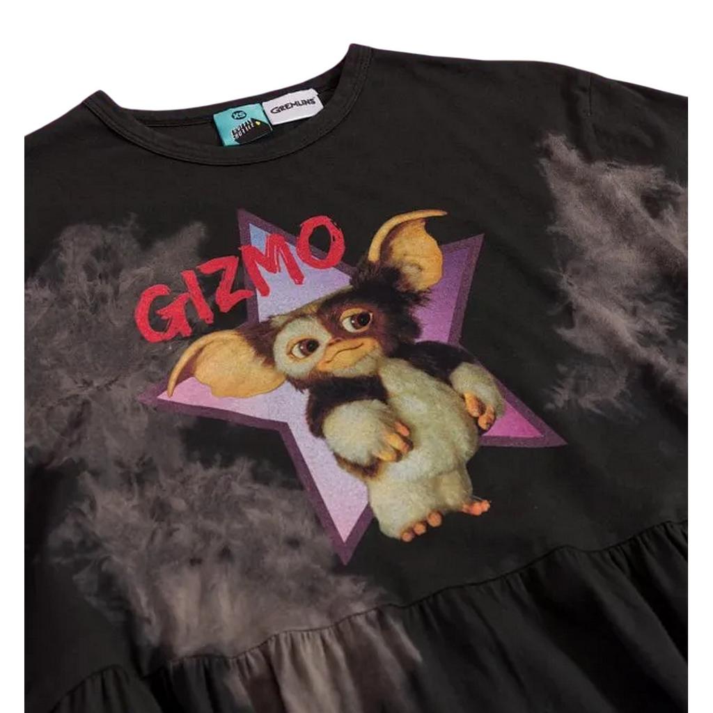 Gremlins Womens/Ladies Gizmo Star Tie Dye Midi Smock Dress