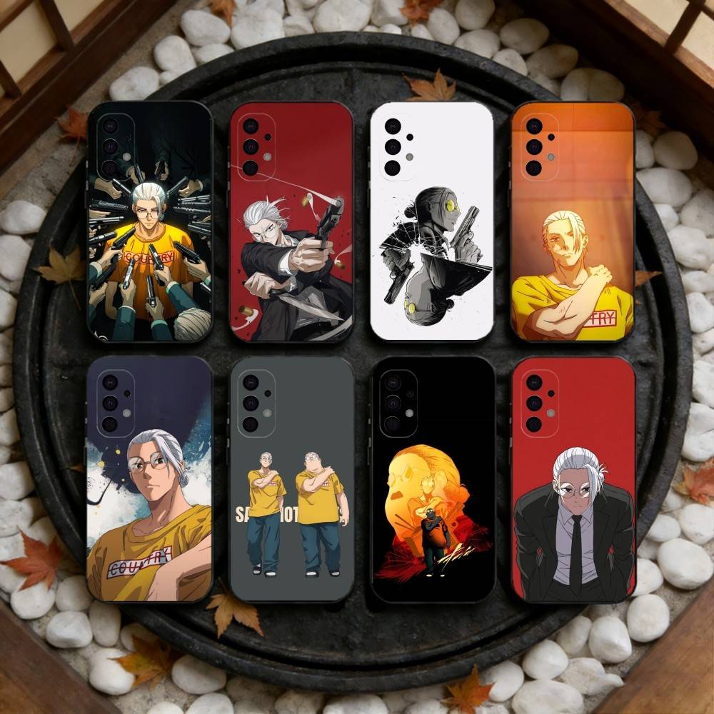 Sakamoto Anime DAY Phone Case For Samsung S25,S24,S23,S22,S21,S20,Plus,Fe,Lite,Others Black Cover