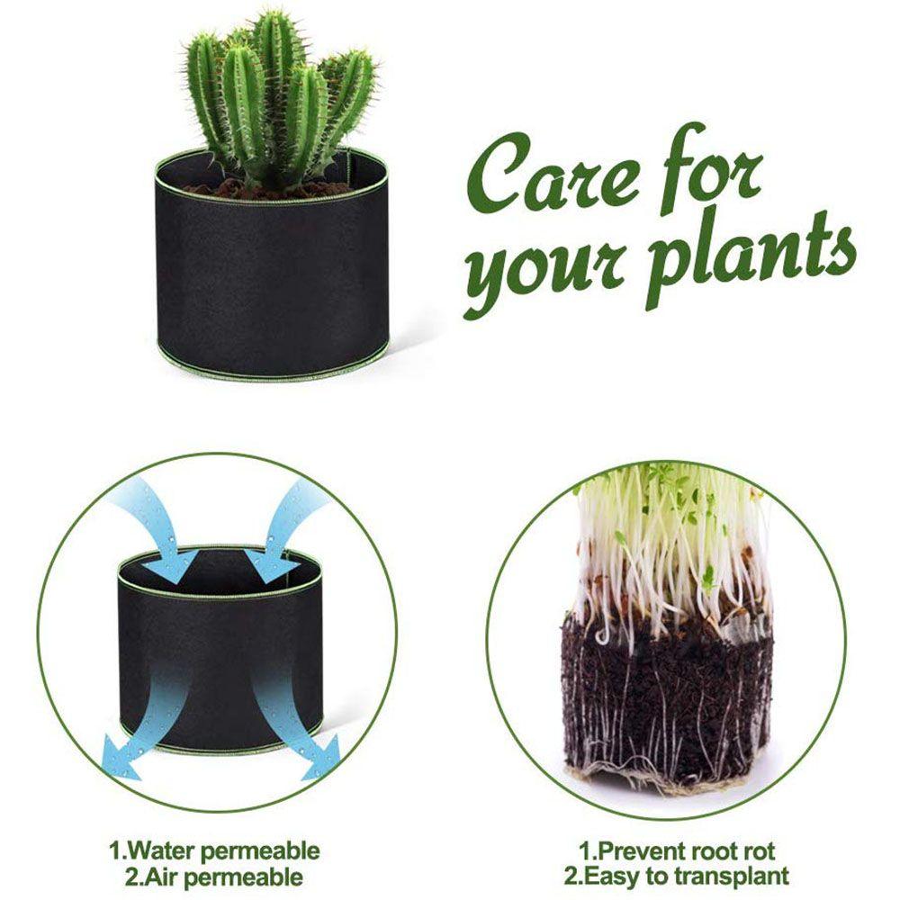 Garden Planting Potato Container Vegetable Plant Grow Bag Felt 5/7/10 Gallon Flower Pot