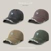 Soft Top Baseball Cap Female Cartoon Love Washed Hole Shading Cap Trendy Sweet Cool Wide Brim Cap