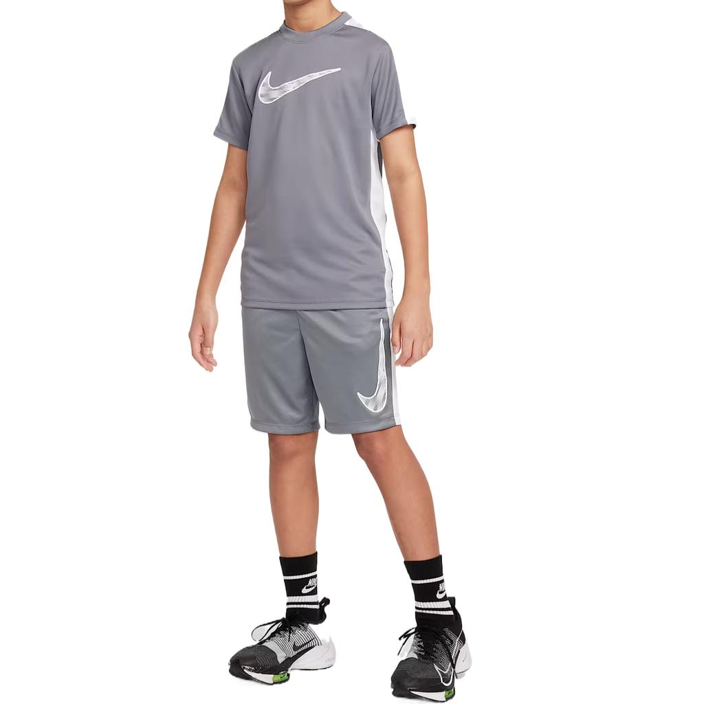 Nike Dri Fit Shorts Teenagers Smoke Gray HF8081-085
