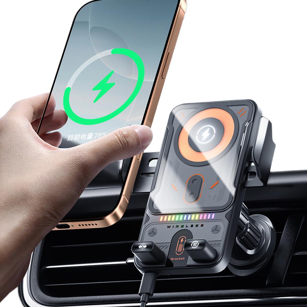 Wireless Car Charger Car Phone Holder Air Vent Car Phone Mount Auto Clamping Car Accessories
