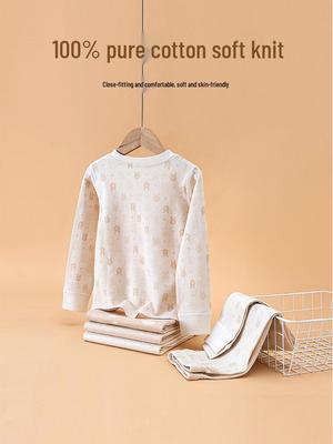 Tiener Katoen Warme Ondergoed Set - 100% Puur Katoen Pyjama voor Jongens & Meisjes, Medium & Grote Maten