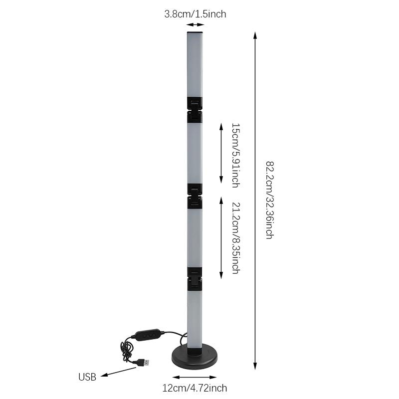 Floor Lamp LED with Remote Control, Voice & App Control, Music Sync, Smart RGB Floor Lamp for Gift Party E-sport Home Decor
