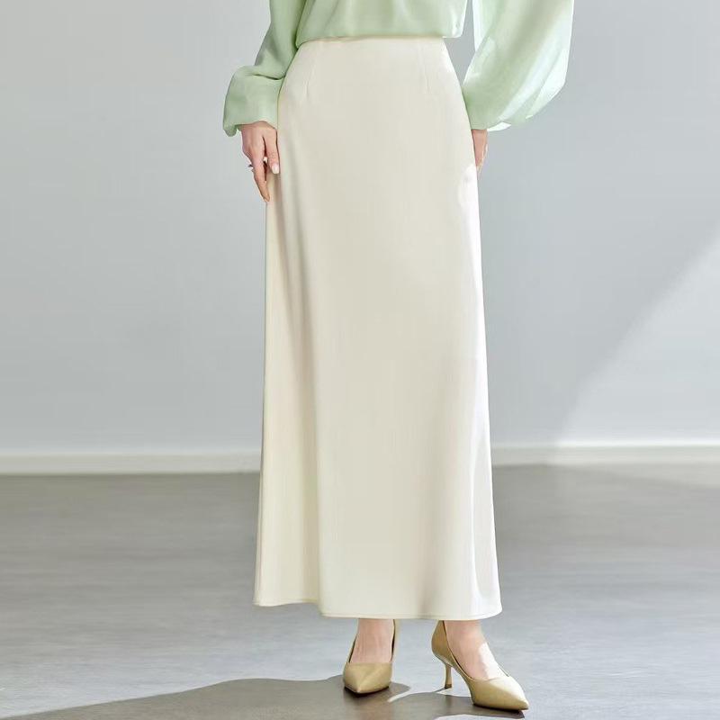 

Feimengyi Women s Red Elegant Mid-Length A-Line Winter Skirt – Mature & Dignified Design L кремовый/белый