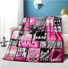 Love Dance Customize Your Name Blanket Used For Chair Office Sofa Bed Camping Soft And Warm Giving Friends And Relatives Birthday Graduation Gift