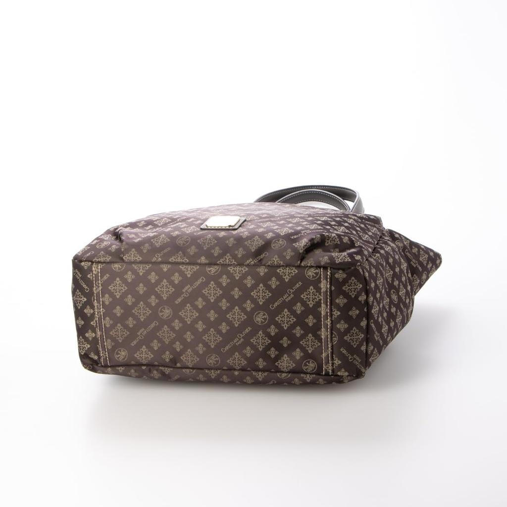 Christian Olivier Multifunctional Tote Bag, Water-Repellent, Jacquard Weave, A4 Size Compatible, 7939 (Chocolate)