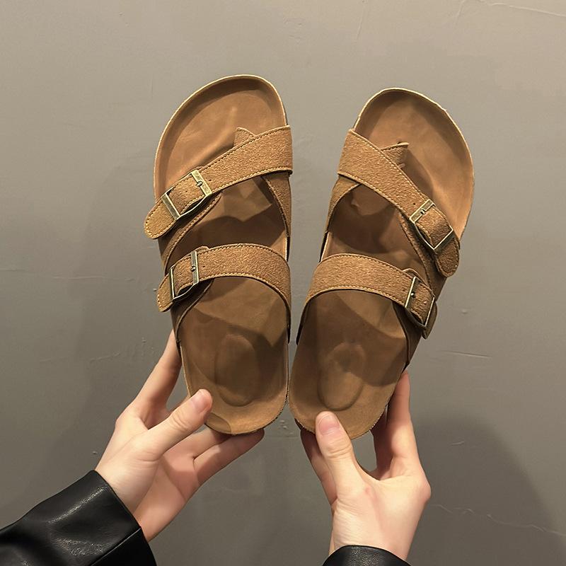 Internet-Berühmtheit ins Stil vielseitige dicksohlige erhöhende Hausschuhe Damen Sommerbekleidung 2025 neu Strand Premium coole Hausschuhe