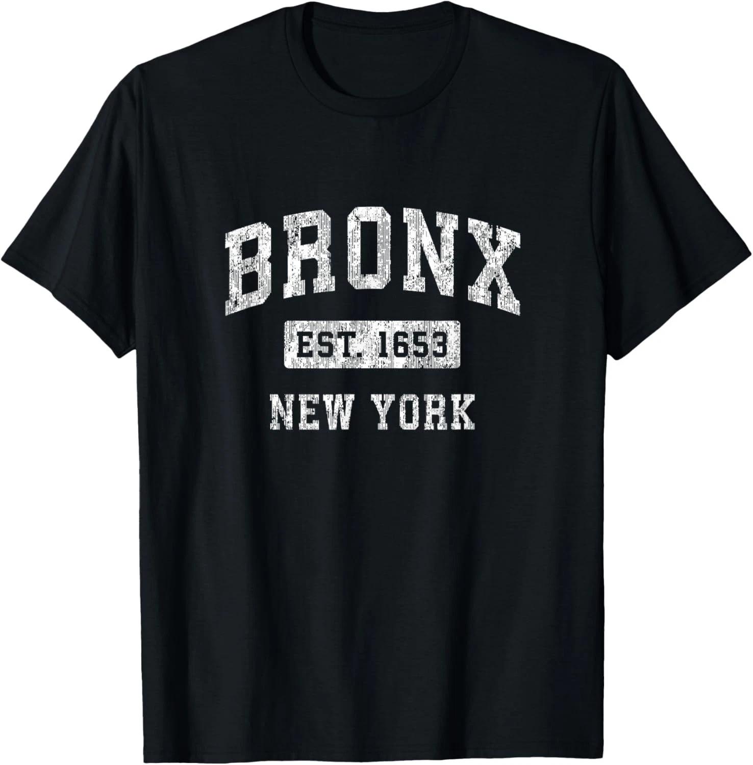 Бронкс Нью-Йорк NY Винтажный Спортивный Дизайн Подарок Унисекс Футболка 3XL
