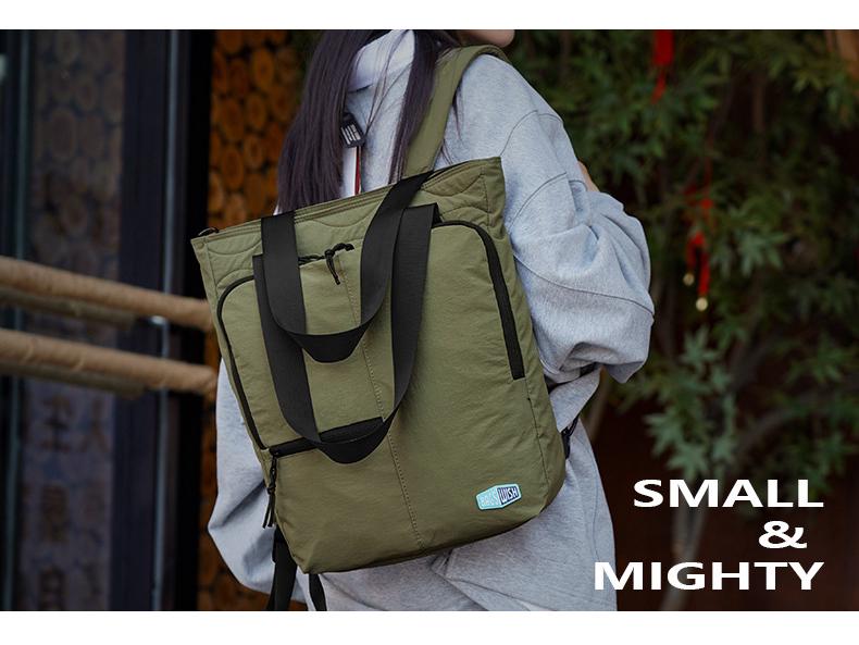 Versatile Multifunctional Nylon Backpack & Stylish Shoulder Bag