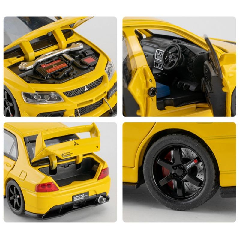 1/32 Mitsubishi Lancer EVO IX Odlewany Model Samochodu Zabawka Kolekcjonerska Dźwięk i Światło Zabawka