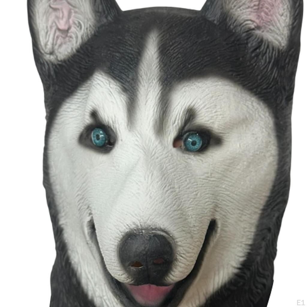 Dog Costume Mask Head Mask, Novel Halloween Costume, Party Latex Animal for