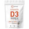 Vitamin D3 50,000 IU K2 MK-7 200mcg Softgels 240 Pcs 1 Pcs