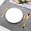 304 Stainless Steel 24Pcs/Set Gold Dinnerware Set Steak Knife Fork Coffee Spoon Cutlery Set Kitchen Tableware Silverware Set