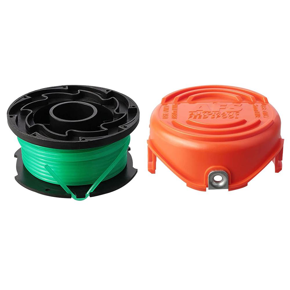

1 шт. Запасна шпуля + ковпачок шпулі для газонокосарки Black & Decker GH3000/GH3000R/LST540/LST540B, Запчастина, SF-080-BKP/90583594 A
