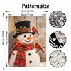 Christmas snowman cardinal pearl painting art painting kit handmade diy home decoration painting