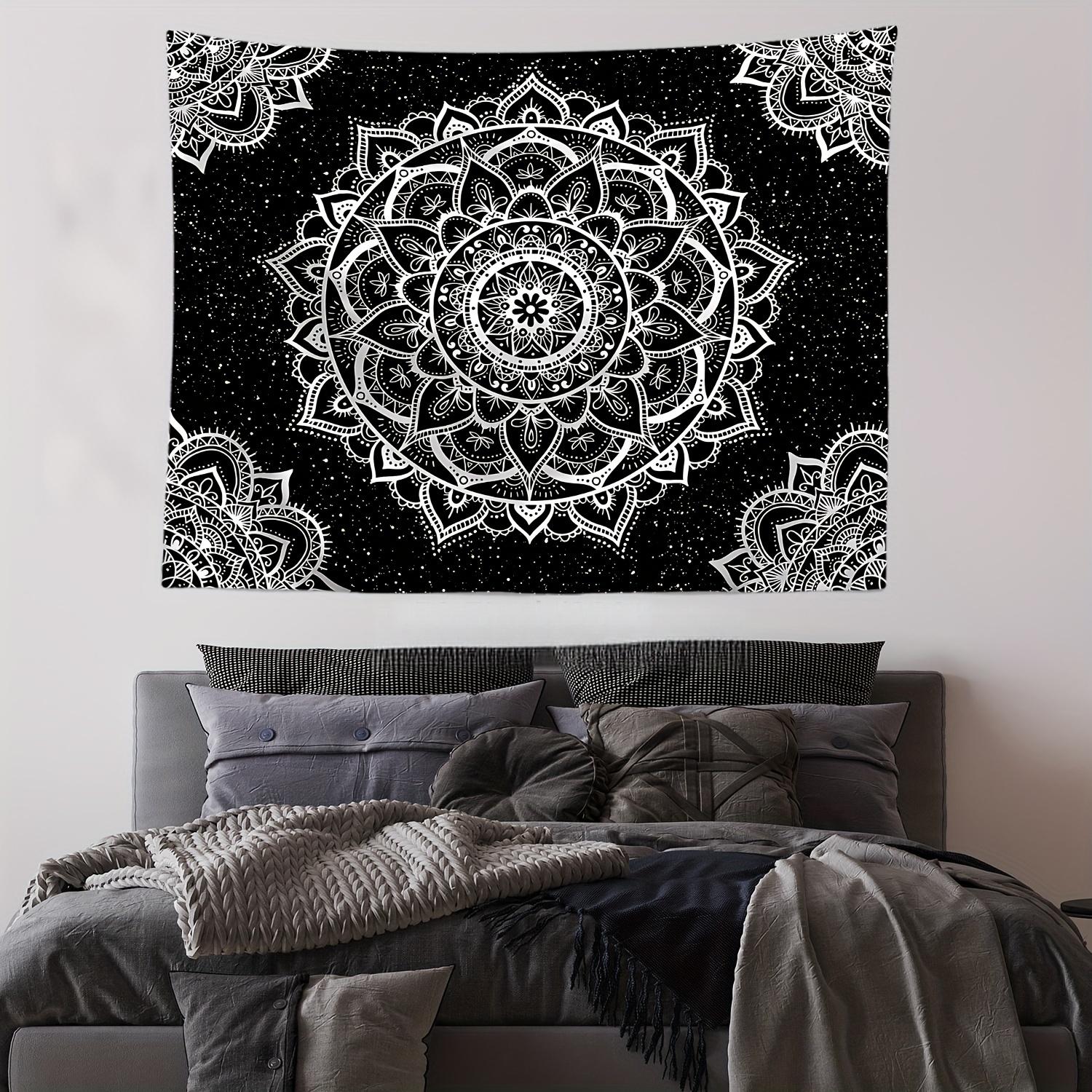 VIKAMA Мандала Бохо Гобелен для Гостиной, Спальни, Йога-студии, Кафе Декор Гобелен Домашний Декор Настенное Полотно 75X58CM(2.5X1.9FT