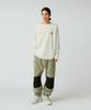 Snow Peak MofM Satoyama Long Sleeve Cut and Sew Long Sleeve for Men and Size Off White T-Shirt MM4510-TS01 T-Shirt Women, S,