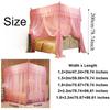 1,5/1,8m Schlafzimmer Spitze Plissee Moskitonetz Verschlüsseltes Netz Quadratisches Bett Baldachin Ohne Gestell Doppel Queen Size Betten Vorhang Heimdekoration