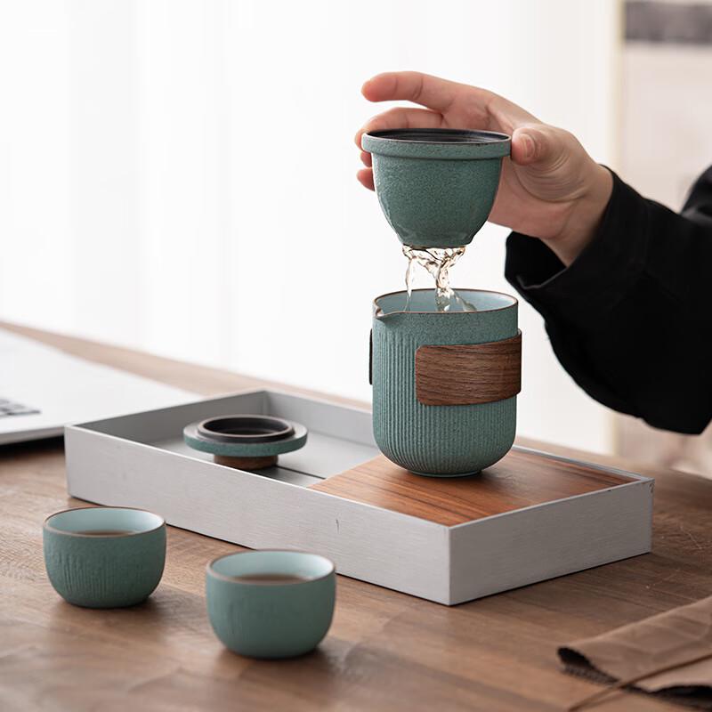 Jialang Yanxi Portable Ceramic Travel Tea Set