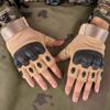 Custom Logo  Fingerless Palm Padded Anti-Slip Half Finger Gloves for Motorcycle Work Paintball Men