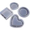 DIY Silicone Mold for Heart, Square, Rhombus, Round, and Plum Blossom Crystal Epoxy Ashtrays