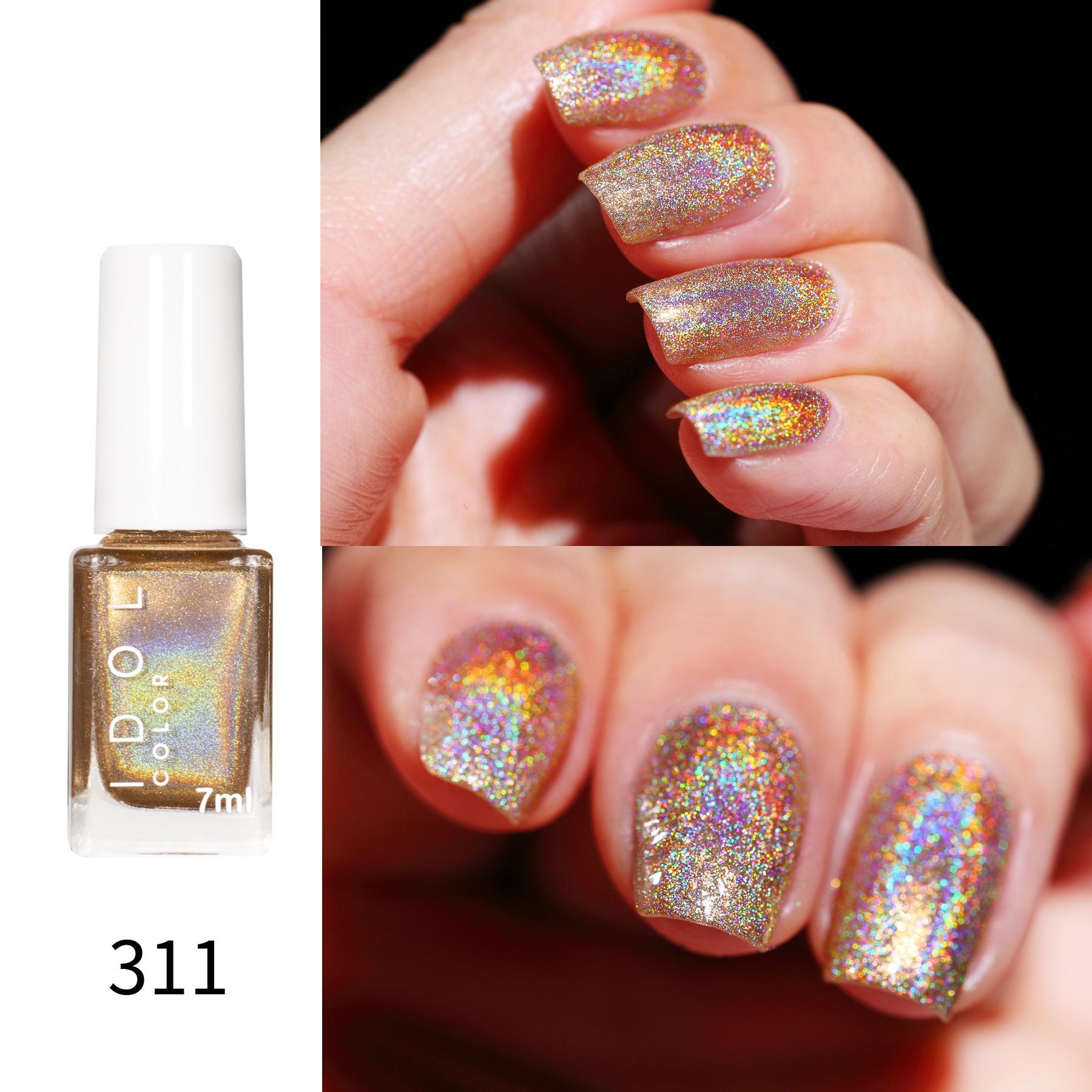 

Лак для ногтей Laser Nail Polish No-bake, долговечный, не отслаивается, быстросохнущий, Flash Diamond, лак для ногтей с блестками