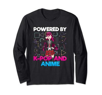 Featuring K-POP and Anime - K-POP Lover Fan Long Sleeve T-Shirt
