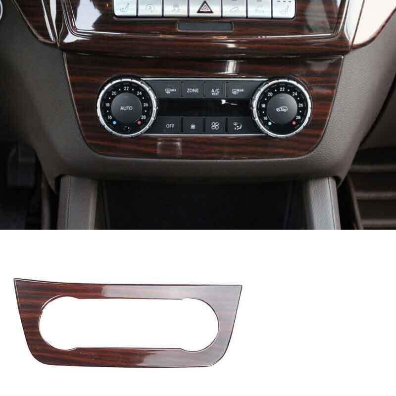 Trim Central Console AC Switch Panel For Benz GLS GLE 2016-2019 Brown Wood Grain