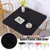 Square Elastic Edge Fitted Table Cover Stretch Cocktail Tablecloth For Wedding Picnic Banquet Party Decor Table Cloth