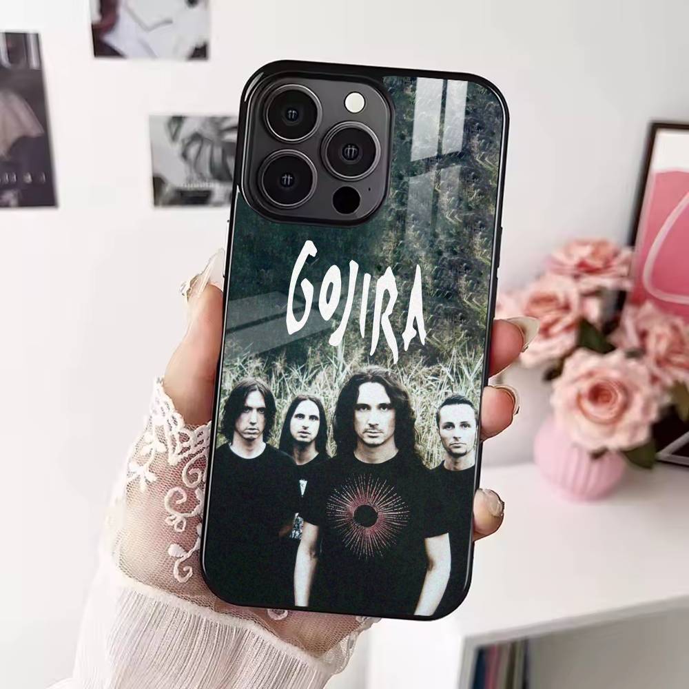 fashion G-gojiras band Phone Case For iPhone 17 16 15 14 13 12 Pro Max Plus for Magsafe Mirror Wireless Magnetic Cover